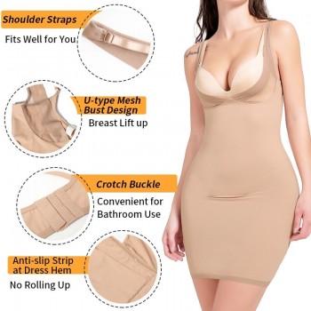 Full Slip Shapewear Bodysuit Lingerie Body Shaper Slimming Underwear Female Modeling Strap Waist Trainer